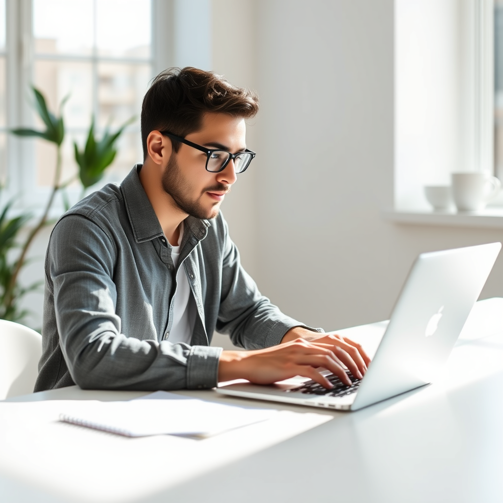 Image showcasing a freelancer working remotely